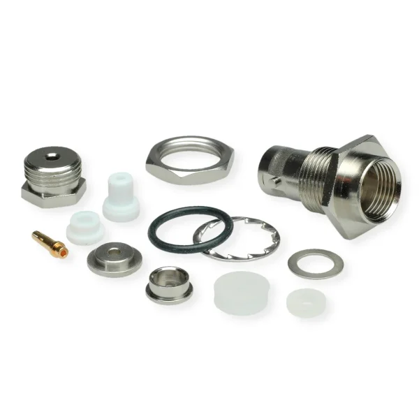 TELEGÄRTNER BNC-Kabeleinbaubuchse 50 Ohm, für RG178B/U Druckverschraubung