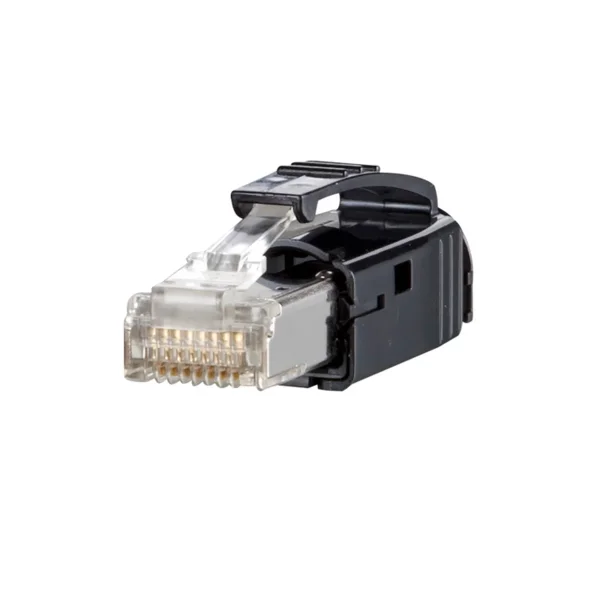 METZ CONNECT E-DAT Industry IP20 RJ45 plug black, mit Tülle schwarz