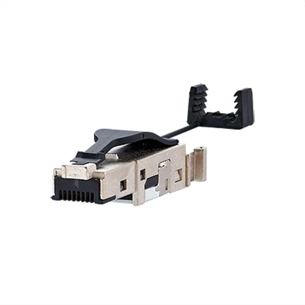 METZ CONNECT E-DAT Industrie IP20, feldkonfektionierbarer RJ45-Stecker, schwarz