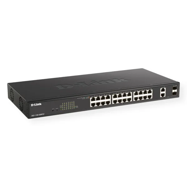 D-Link DGS-1100-26MPV2 26-Port PoE+ Gigabit Smart Switch