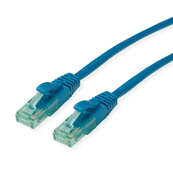 ROLINE RM Patchkabel Cat.6A UTP, blau, 1 m