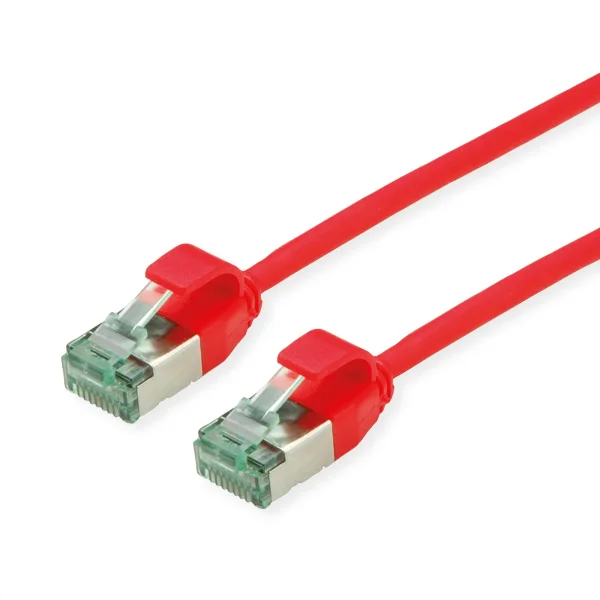 ROLINE RM U/FTP DataCenter Patchkabel Cat.6A (Class EA), slim, rot, 0,5 m