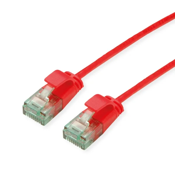 ROLINE RM UTP DataCenter Patchkabel Cat.6A (Class EA), slim, rot, 3 m