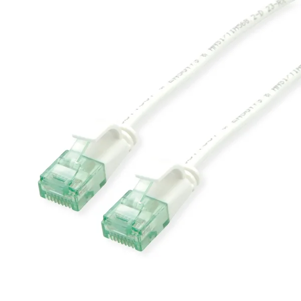 ROLINE RM UTP DataCenter Patchkabel Cat.6A (Class EA), slim, weiß, 2 m