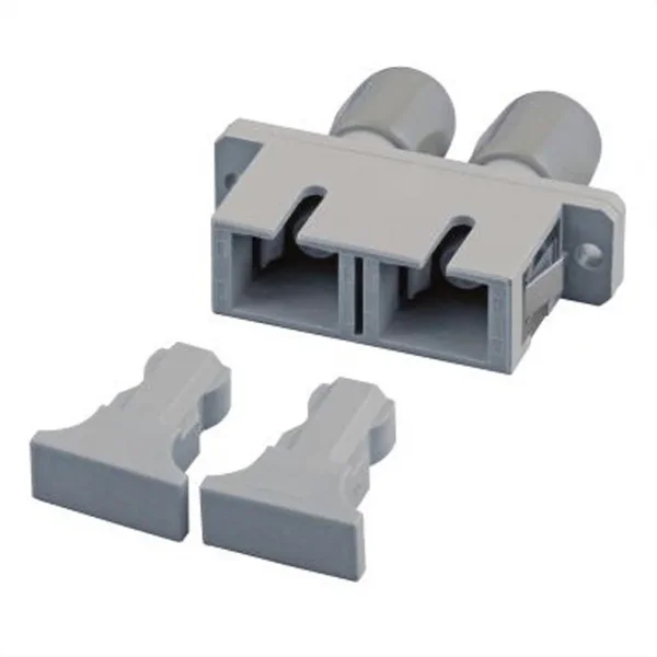 LWL-Adapter-Kupplung MM, SC/ST duplex, grau