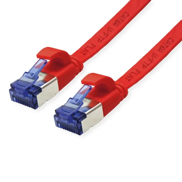 VALUE Patchkabel Cat.6A (Class EA) FTP, extra-flach, rot, 3 m