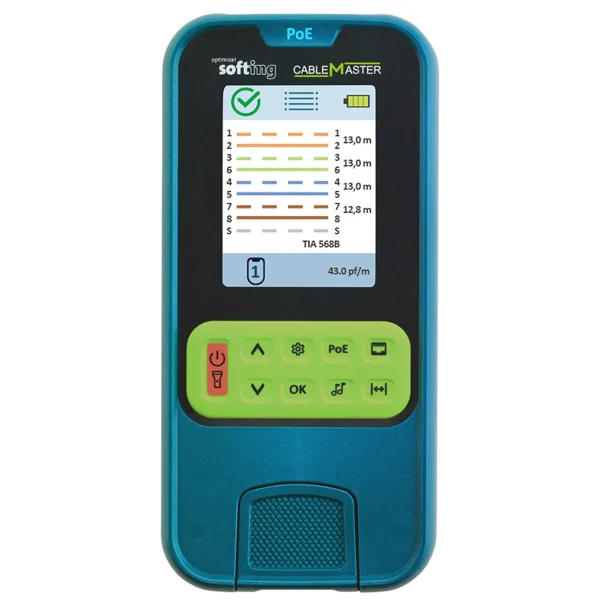 SOFTING CableMaster PoE, Verdrahtungs- und PoE++ Tester