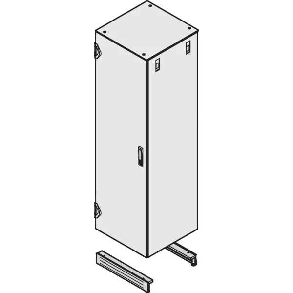 SCHROFF VARISTAR Sockel belüftet, 600 mm breit, RAL7021