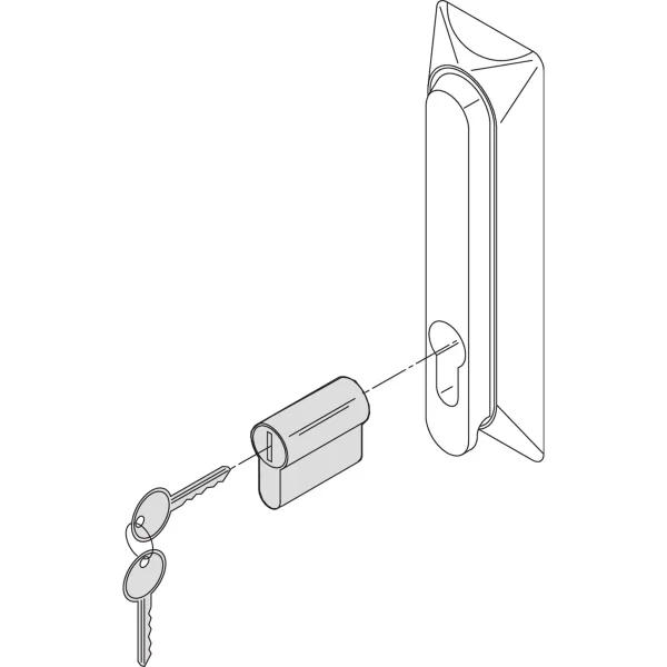 SCHROFF DIN-Profilhalbzylinder - PROFIL-HALBZYLINDER, EMKA 333