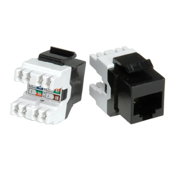 ROLINE Cat.5e (Class D) Keystone, RJ-45, ungeschirmt, schwarz