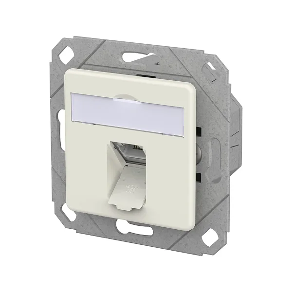 METZ CONNECT E-DAT C6A IDC Dose, 1 Port, UPk, reinweiß