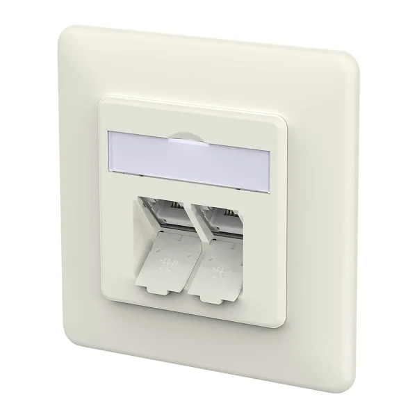 METZ CONNECT E-DAT C6A IDC Dose, 2 Port, UP, reinweiß