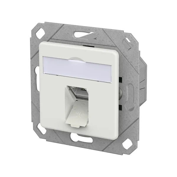 METZ CONNECT E-DAT C6A LSA++ Dose, 1 Port, UPk, verkehrsweiß