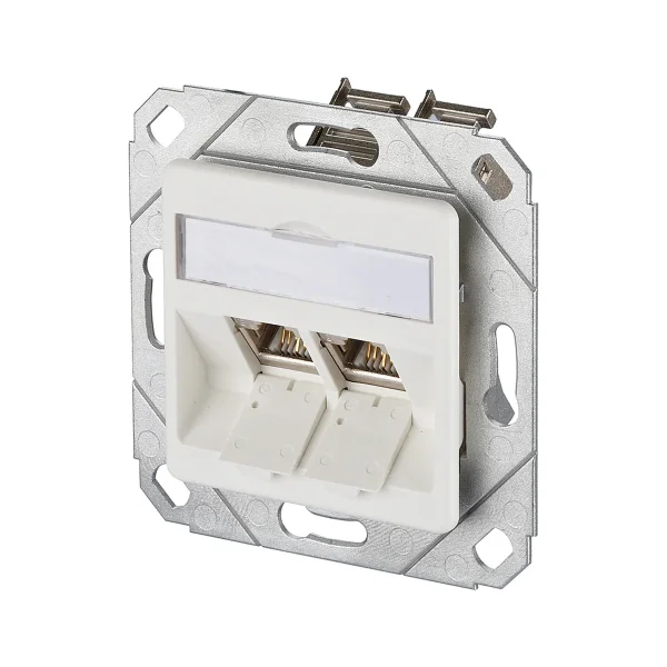 METZ CONNECT E-DAT modul 2 Port UPk Cat.6A, reinweiß