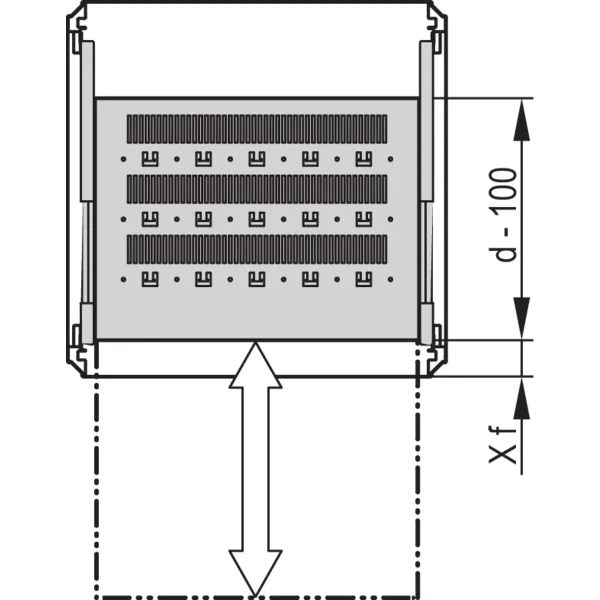 SCHROFF Gestellfachboden ausziehbar - GESTELL AUSZ.FACH. 800B 700T