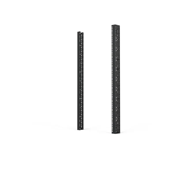 SCHROFF 19"-Winkelprofil mit Universal-Lochung (EIA), RAL 7021 - WINKELPROFIL 19"24HE 7021(2X)