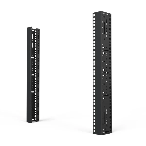 SCHROFF 19"-Winkelprofil mit Universal-Lochung (EIA), RAL 7035 - WINKELPROFIL 19"12HE 7035(2X)