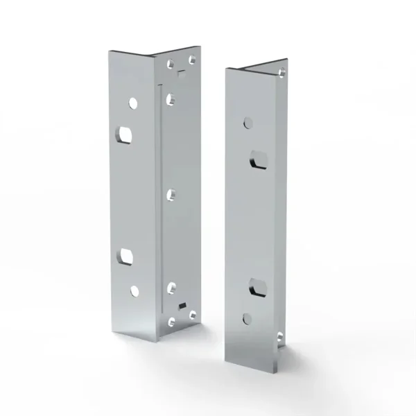 SCHROFF 19"-Winkel Typ F mit / ohne Grifflöcher für Textildichtung - 19" WINKEL 3HE M.GR. 2STK