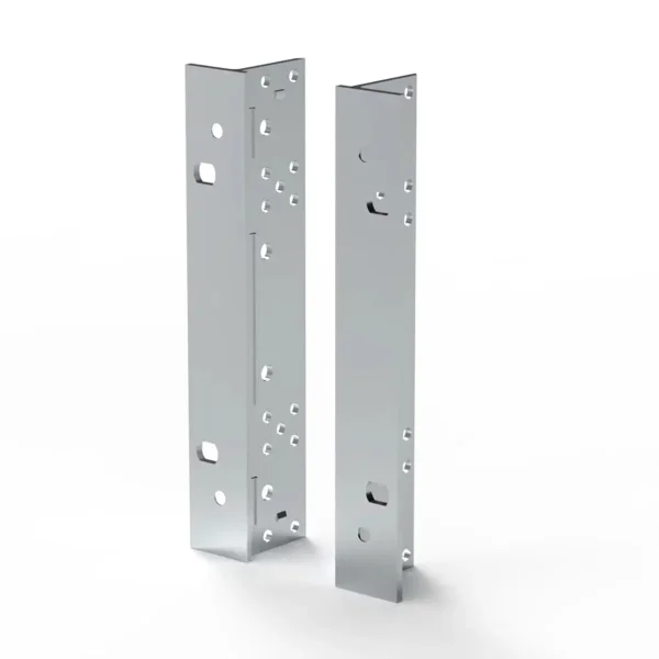 SCHROFF 19"-Winkel Typ F mit / ohne Grifflöcher für Textildichtung - 19" WINKEL 4HE M.GR. 2STK