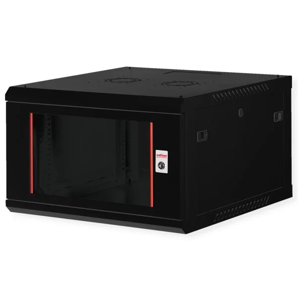 ROLINE 19-Zoll Wandgehäuse Basic Plus 6HE, 600x600 BxT schwarz