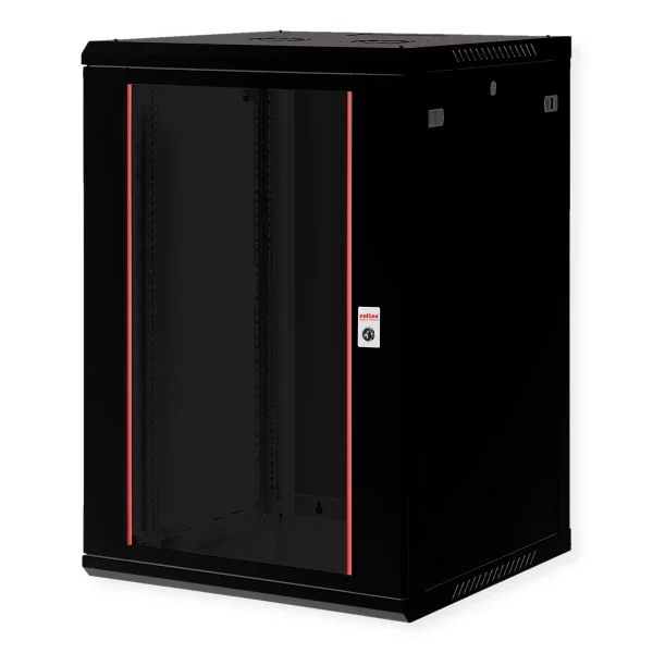 ROLINE 19-Zoll Wandgehäuse Basic Plus 18HE, 600x600 BxT schwarz