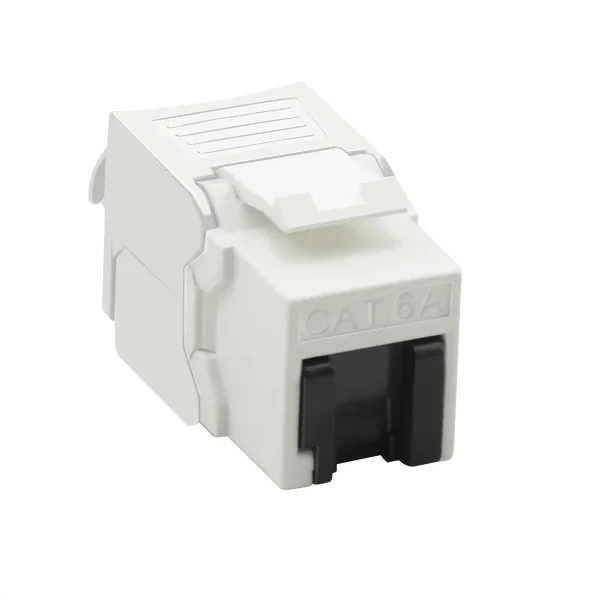 VALUE Cat.6A (Class EA) Keystone, RJ-45, ungeschirmt, werkzeuglos, weiß