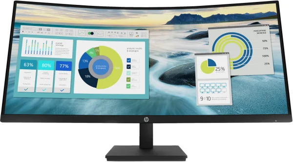 HP P34hcG4 WQHD-USB-C-Monitor mit Wölbung