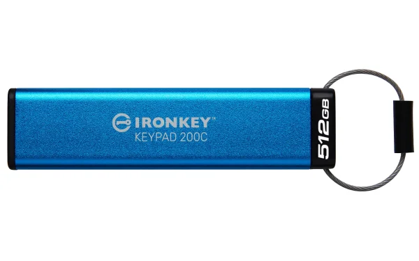 Kingston Technology IronKey 512GB USB-C Keypad 200C, FIPS 140-3 Lvl 3 (ausstehend) AES-256