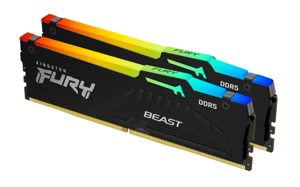 Kingston Technology FURY Beast 16GB 6000MT/s DDR5 CL30 DIMM (2er-Kit) RGB EXPO