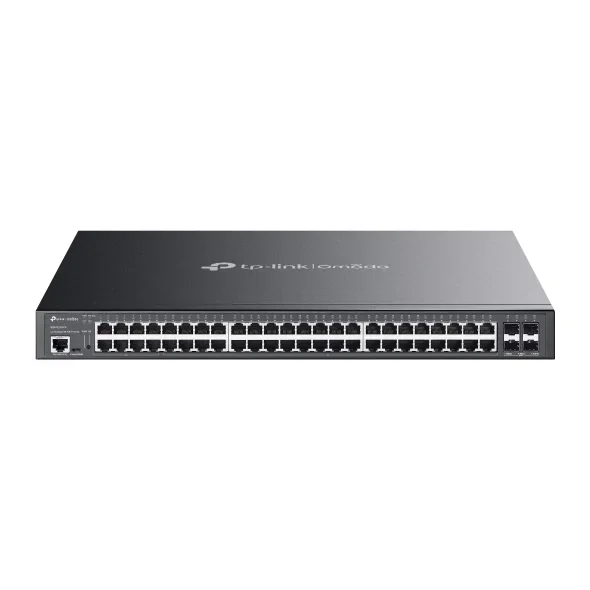 TP-Link Omada SG3452XMPP Netzwerk-Switch Managed L2+ Gigabit Ethernet (10/100/1000) Power over Ethernet (PoE) 1U Schwarz