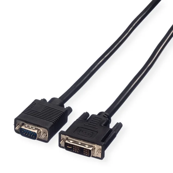 VALUE DVI-VGA Kabel, DVI (12+5) ST - VGA ST, 2 m