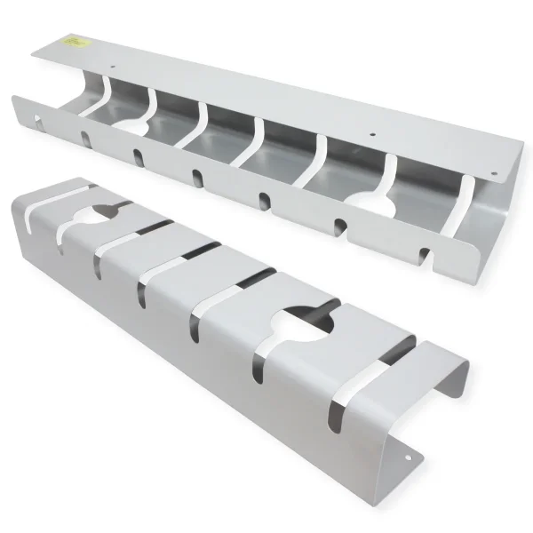 ROLINE Kabelkanal, Untertischmontage (2 Stück), silberfarben