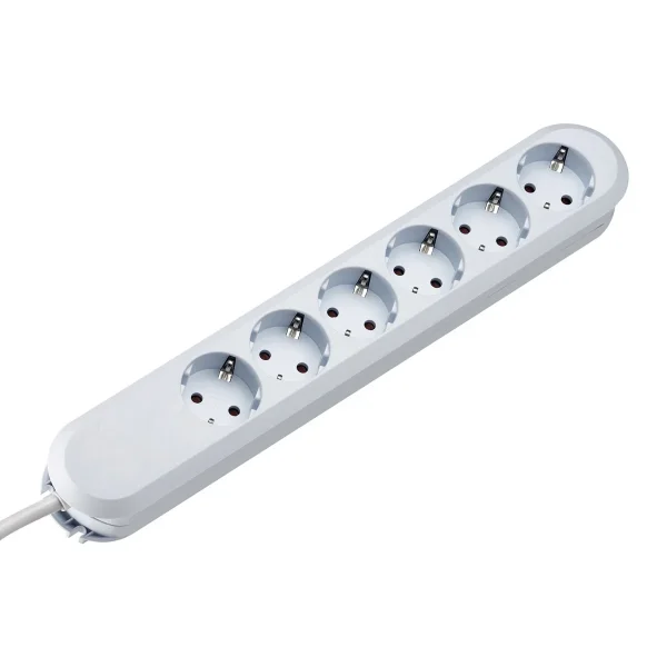 BACHMANN SMART Steckdosenleiste 6x Schutzkontakt, weiß, 5 m