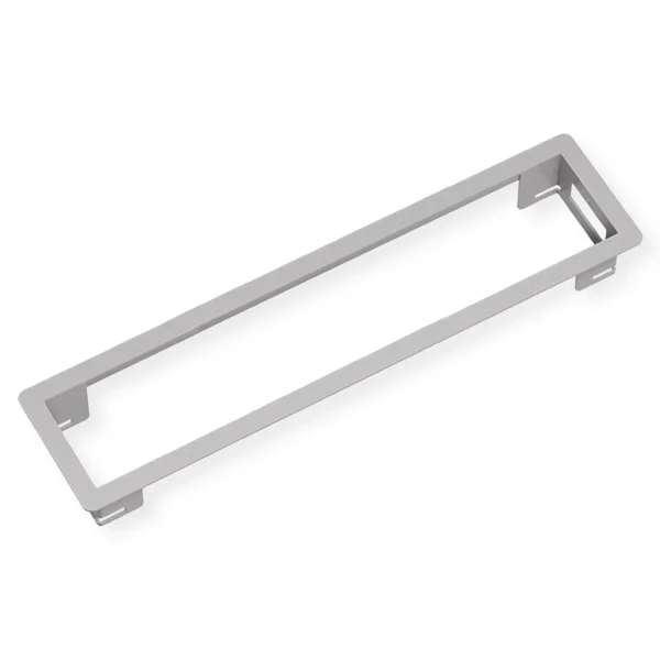 BACHMANN POWER FRAME Einbaurahmen Medium 4-fach, silberfarben