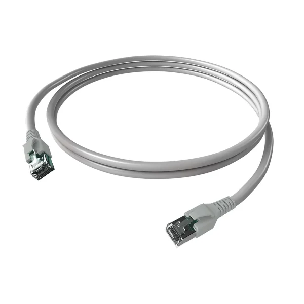 EasyLan FlexBoot Patchkabel Cat.6A, S/FTP, grau, 10 m