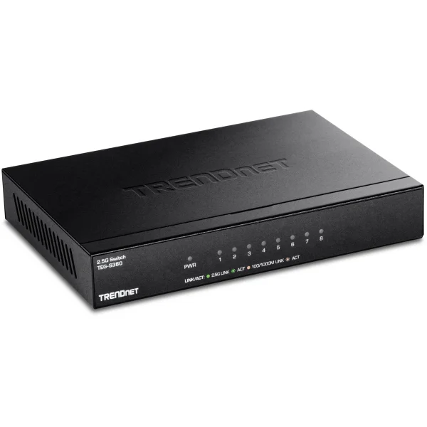 TRENDnet TEG-S380 8-Port 2.5G Switch, Unmanaged, schwarz