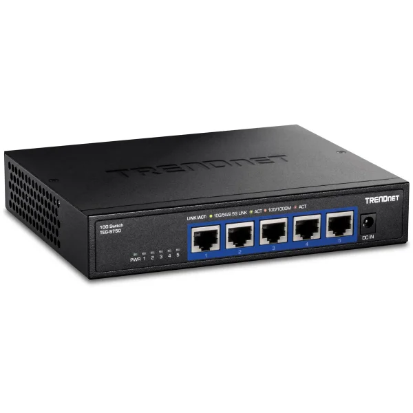 TRENDnet TEG-S750 5-Port 10G Switch, schwarz