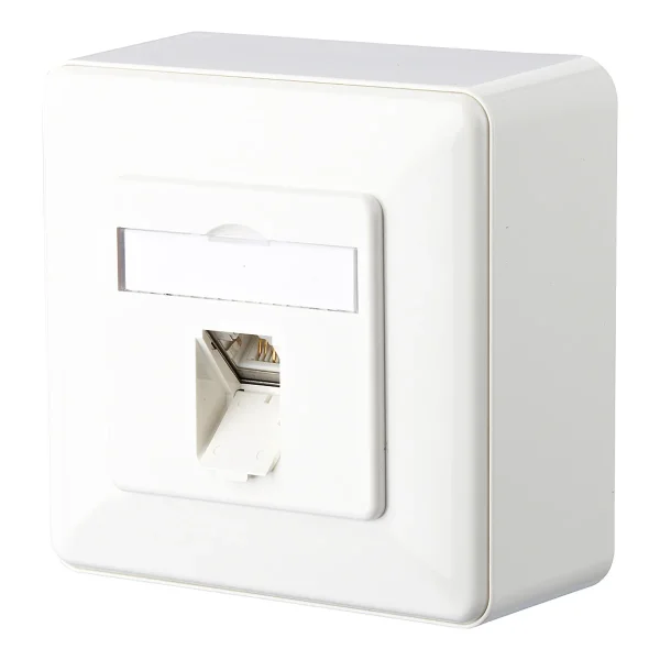 METZ CONNECT E-DAT C6A 1 Port AP, reinweiß