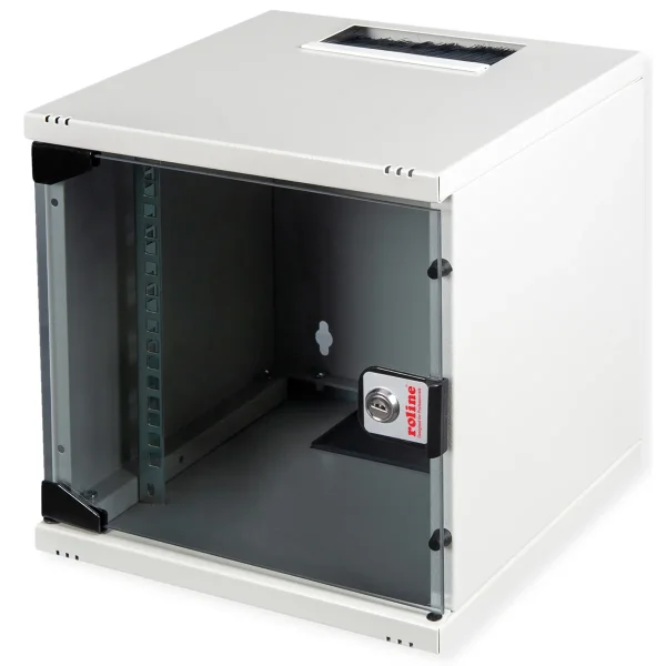 ROLINE 10-Zoll Wandgehäuse 6 HE, 312x300 BxT grau