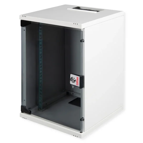 ROLINE 10-Zoll Wandgehäuse 9 HE, 312x300 BxT grau