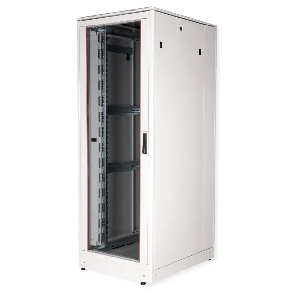 ROLINE 19-Zoll Netzwerkschrank Pro 42 HE, 800x1000 BxT Glastür grau