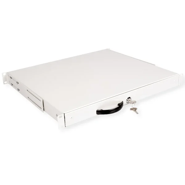 ROLINE 19-Zoll Tastatureinschub 1 HE, 400 T abschließbar grau