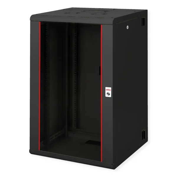 ROLINE 19-Zoll Wandgehäuse Pro 20 HE, 600x600 BxT zweiteilig schwenkbar schwarz