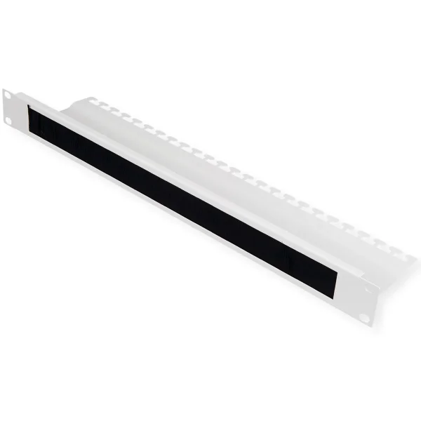 ROLINE 19-Zoll Kabelzuführung, mit Bürstenleiste 1HE grau