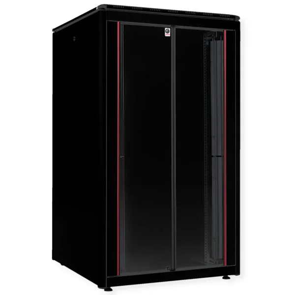 ROLINE 19-Zoll Netzwerkschrank Pro 26 HE, 800x800 BxT Glastür schwarz