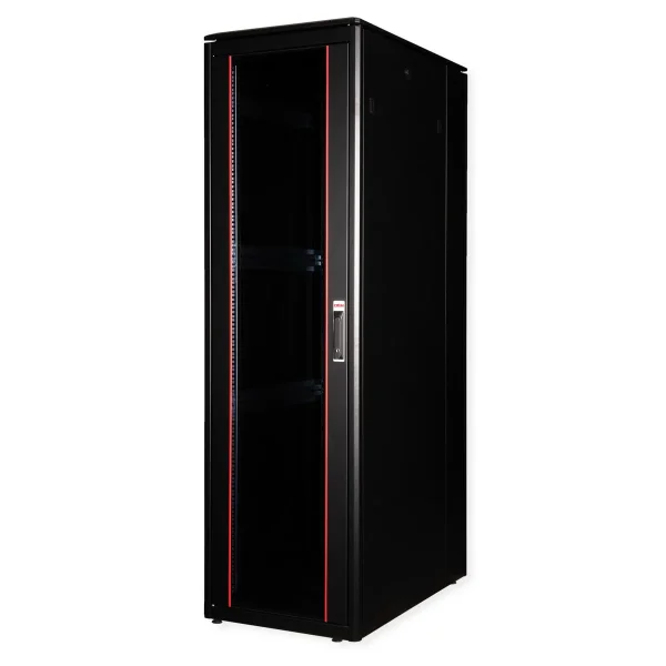 ROLINE 19-Zoll Netzwerkschrank Pro 42 HE, 600x1000 BxT Glastür schwarz