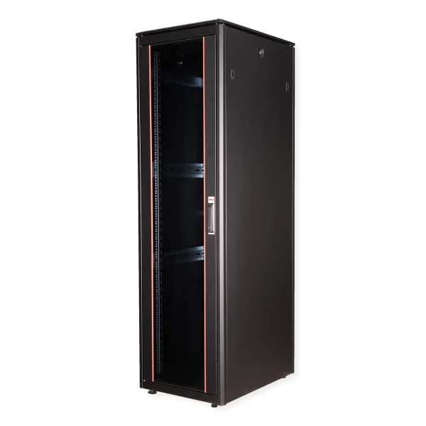ROLINE 19-Zoll Netzwerkschrank Pro 47 HE, 600x800 BxT Glastür schwarz