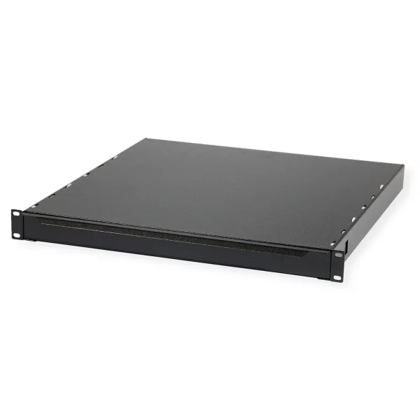 19"-Tastatureinschub 1 HE ohne Tastatur, schwarz