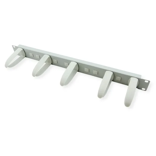 VALUE 19-Zoll-Frontplatte 1HE mit 5 Kabelösen, grau