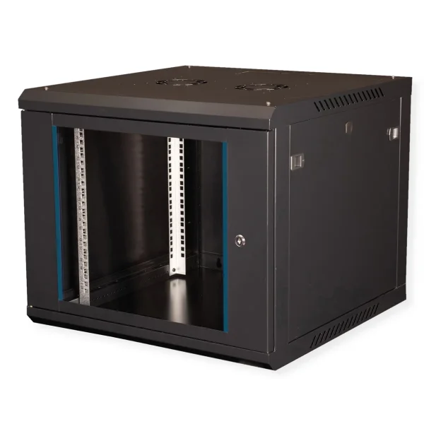 VALUE 19-Zoll Wandgehäuse 9HE, 600x600mm schwarz, Bausatz
